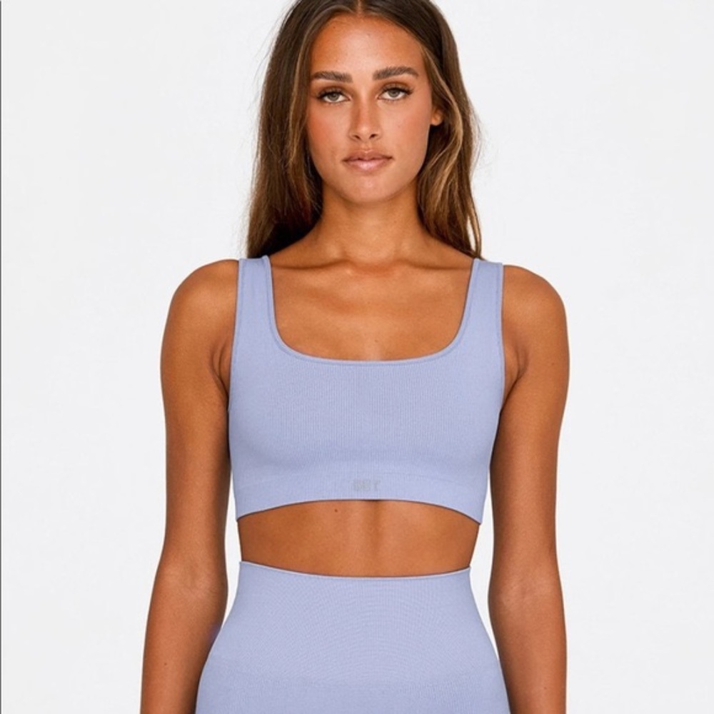 Set Active Box Cut Bra in Blue Lagoon